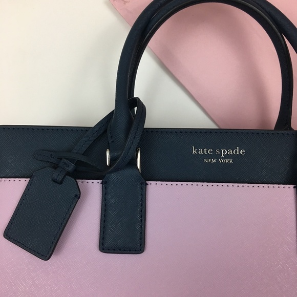 ♠️ Kate Spade Cameron Purple Satchel Tote Bag NEW - Picture 2 of 8